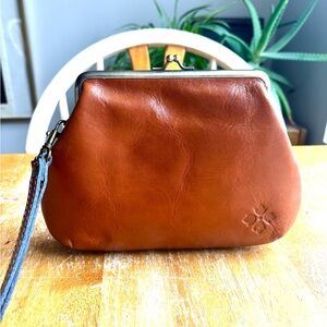 Patricia Nash Tan Leather Wristlet